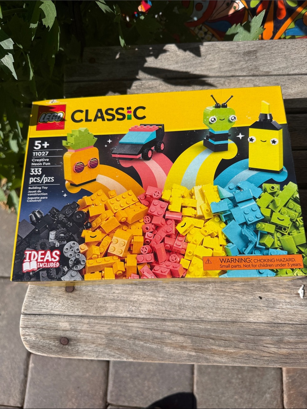 Lego Classic Creative Neon Fun Building Set - Yellow Blue Red Green Black
